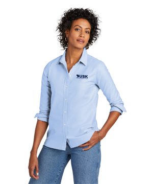 DUSK LOGO Blue Brooks Brothers® Women’s Casual Oxford Cloth Shirt