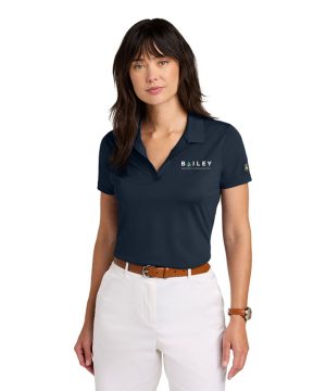 Women’s Navy Brooks Brothers Mesh Pique Performance Polo