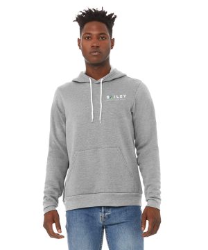 Unisex Heather Grey Bella+Canvas® Soft Pullover Hoodie