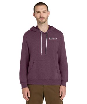 Unisex Heather Maroon Bella+Canvas Soft Hoodie