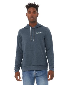 Unisex Heather Navy Bella+Canvas® Soft Pullover Hoodie