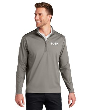 DUSK LOGO Port Authority Double Knit 1/4-Zip
