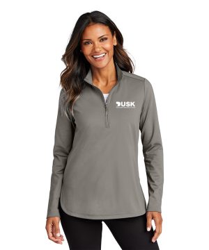 DUSK LOGO Women's Port Authority® Double Knit 1/4-Zip