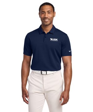 DUSK LOGO Navy Nike Dry Essential Solid Polo