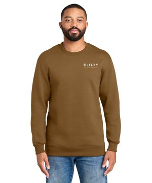 Brown Fleece Heavyweight Crewneck Sweatshirt