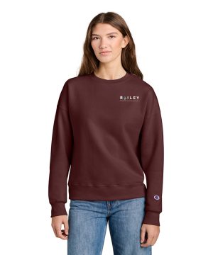 Women's Maroon Champion Crewneck Sweatshirt