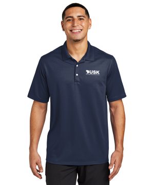 DUSK LOGO Navy UV Micropique Polo