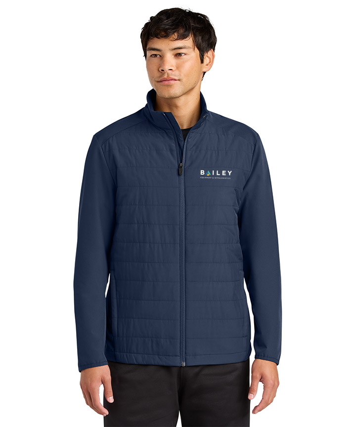 Navy Sport-Tek® Teknical Hybrid Jacket