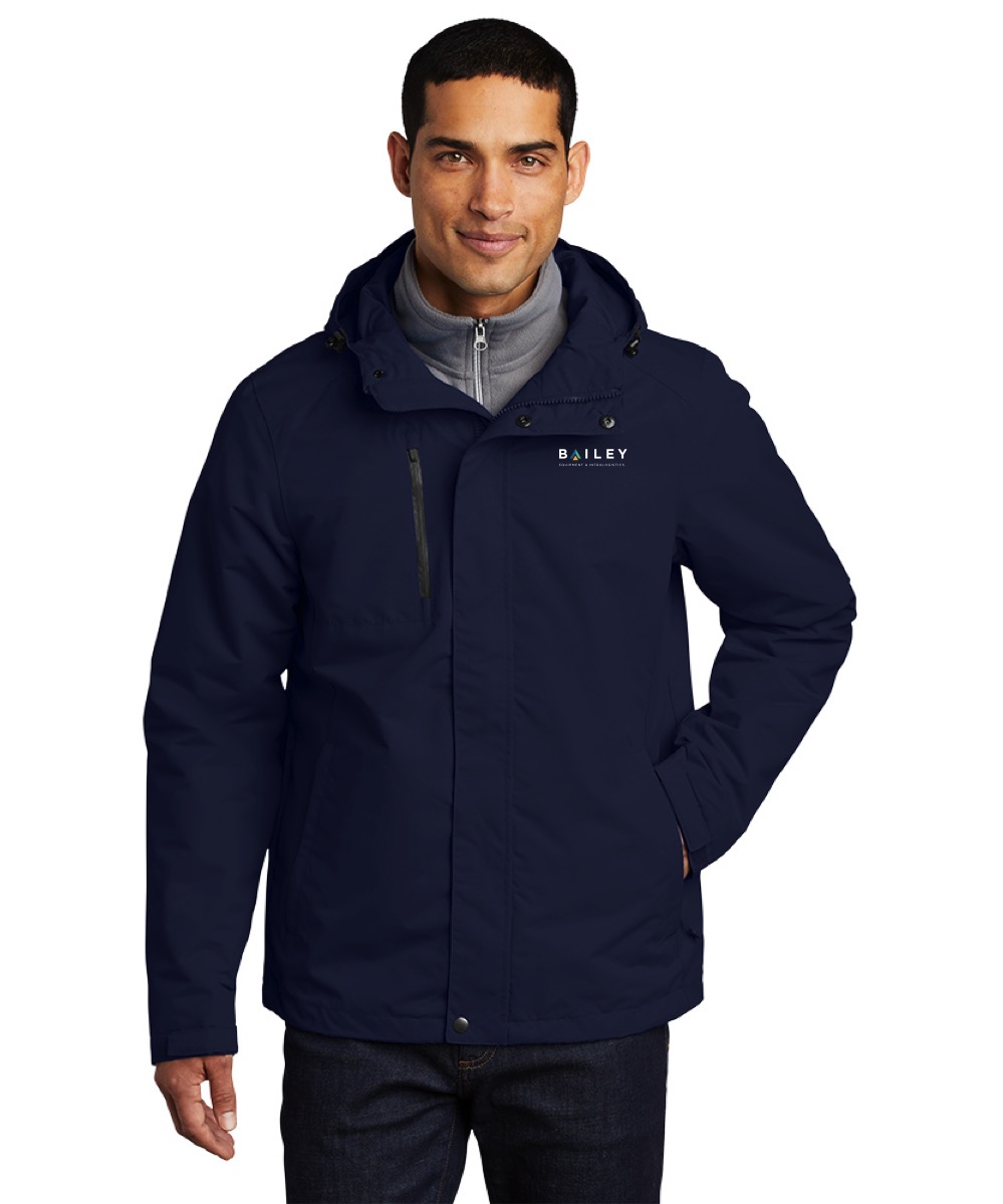 Navy Mens Port Authority® All-Conditions Jacket – Bailey Company Store
