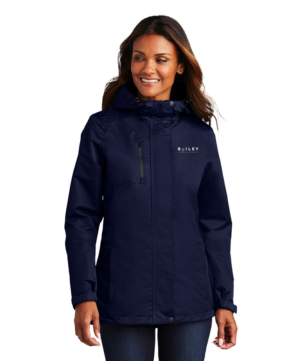 Navy Ladies Port Authority® All-Conditions Jacket – Bailey Company Store
